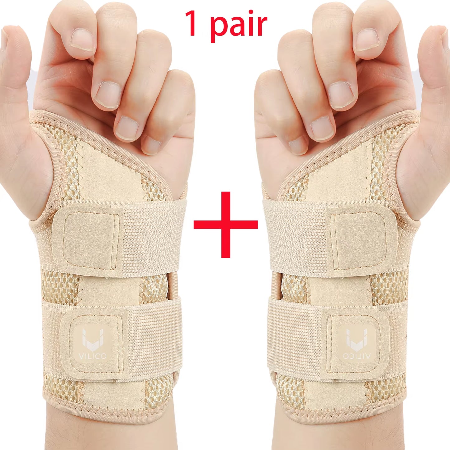 1/2 Finger Joint Pain Tendon Sheath Adjustable Dual Strap Wrist Guard with Thin Design Thumb Strain Protection Strap Wrist Guard