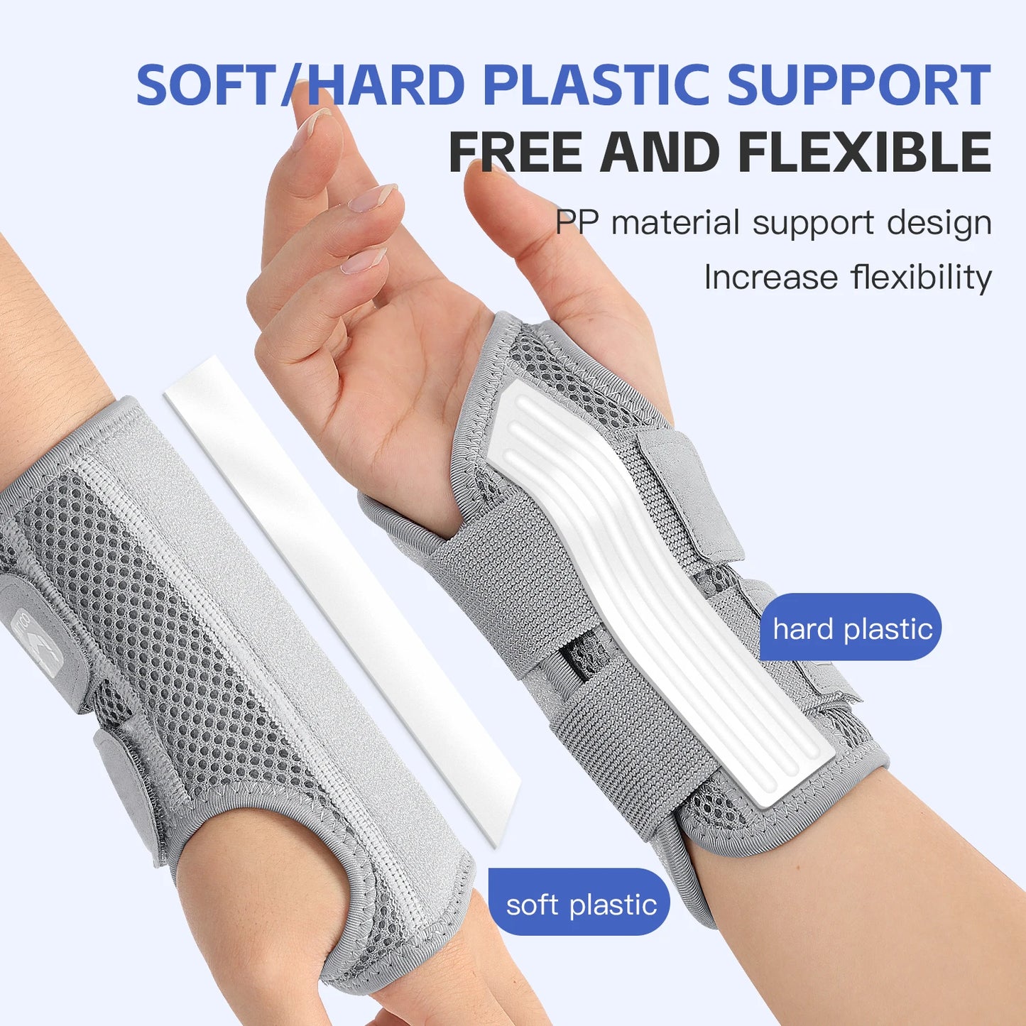 1/2 Finger Joint Pain Tendon Sheath Adjustable Dual Strap Wrist Guard with Thin Design Thumb Strain Protection Strap Wrist Guard
