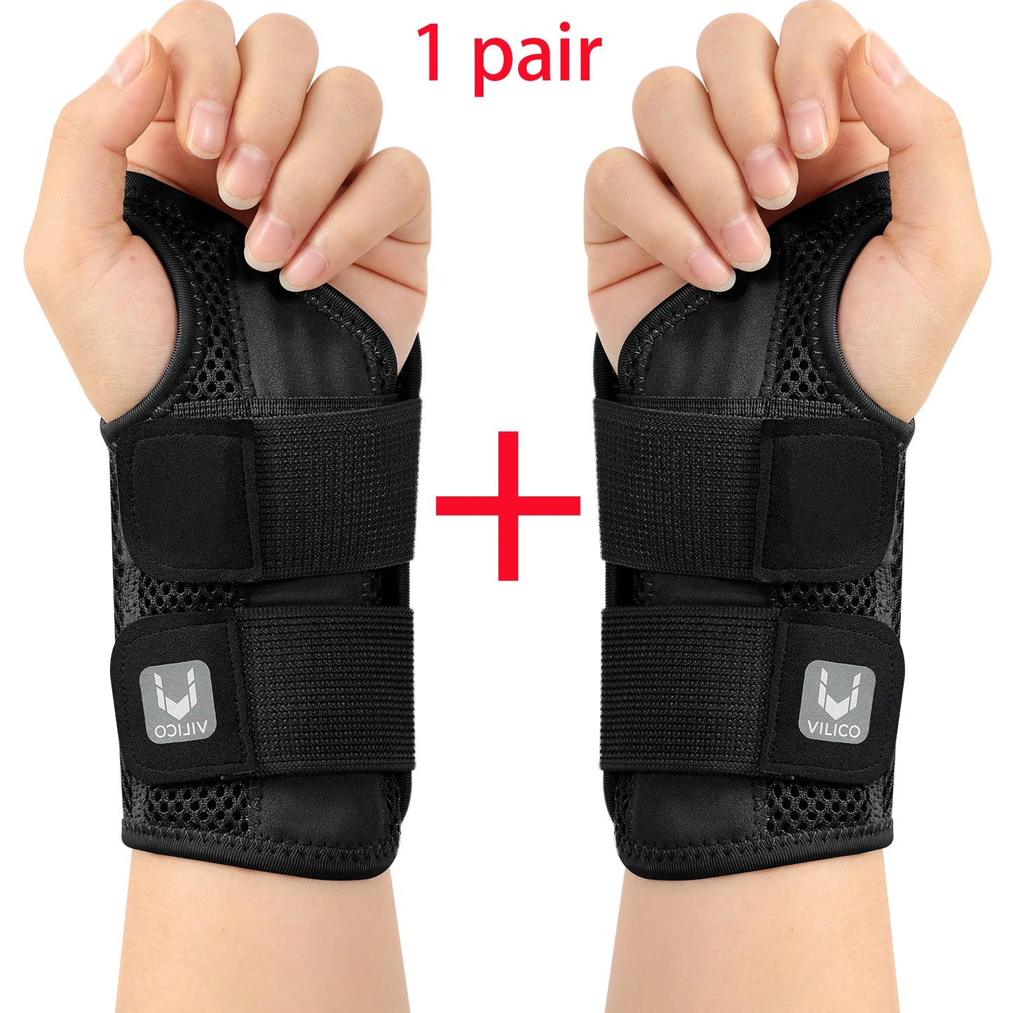 1/2 Finger Joint Pain Tendon Sheath Adjustable Dual Strap Wrist Guard with Thin Design Thumb Strain Protection Strap Wrist Guard